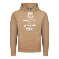 Vintage Coffee bourdain cook free or die Vintage Hoodie - artisFamous