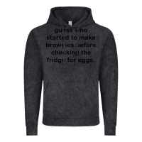 Vintage Black guess who started to make brownies Vintage Hoodie - artisFamous