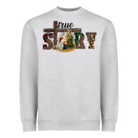 Heather Grey true story holy family Heavyweight Sweatshirt - RanaPortraitStore
