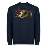 Navy true story holy family Heavyweight Sweatshirt - RanaPortraitStore
