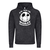 Vintage Black j.a.c.k  skel.ling.ton  worst nightmare t shirt Vintage Hoodie - artisFamous