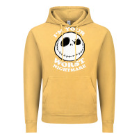 Vintage Mustard j.a.c.k  skel.ling.ton  worst nightmare t shirt Vintage Hoodie - artisFamous