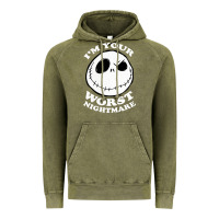 Vintage Olive j.a.c.k  skel.ling.ton  worst nightmare t shirt Vintage Hoodie - artisFamous