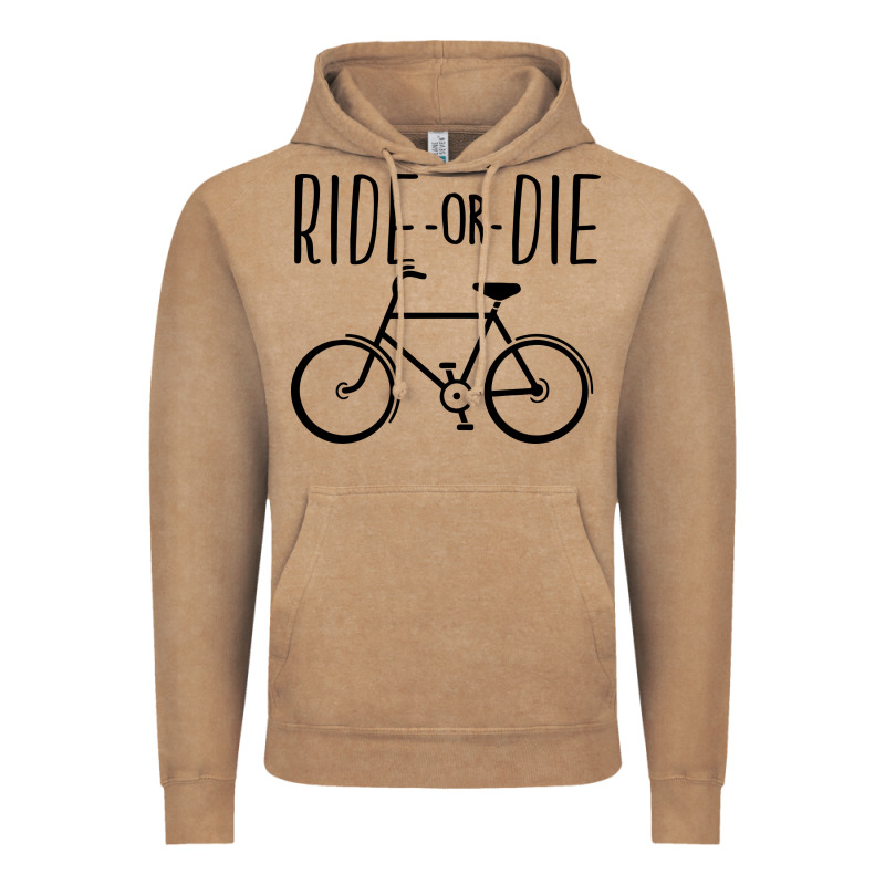 Ride Or Die Bicycle Vintage Hoodie by artisFamous | Teevron