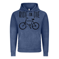 Vintage Denim ride or die bicycle Vintage Hoodie - artisFamous