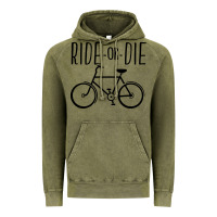 Vintage Olive ride or die bicycle Vintage Hoodie - artisFamous