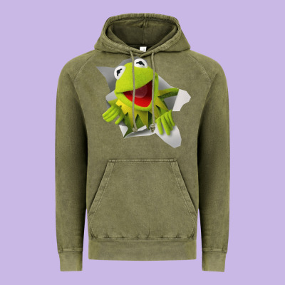 Kermit The Frog Vintage Hoodie Designed By Artisfamous