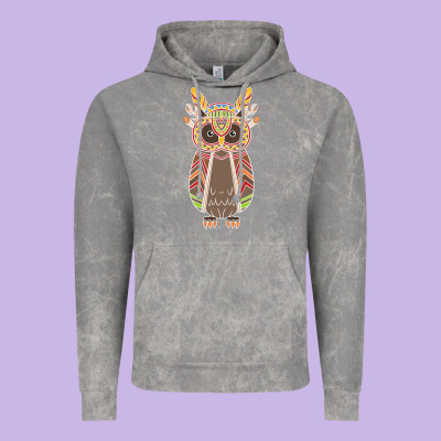Native Owl Vintage Hoodie Designed By Artisfamous