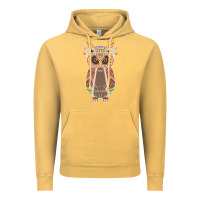 Vintage Mustard Native OWL Vintage Hoodie - artisFamous