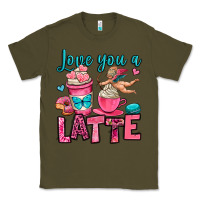 Army Green love you a latte Classic Tee - OliviaCreatesArt