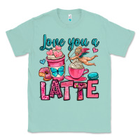 Seafoam love you a latte Classic Tee - OliviaCreatesArt