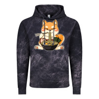 Cloud Black shiba inu dog ramen Vintage Hoodie - artisFamous