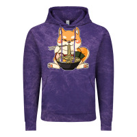 Cloud Purple shiba inu dog ramen Vintage Hoodie - artisFamous