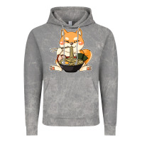 Cloud Rock shiba inu dog ramen Vintage Hoodie - artisFamous
