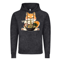 Vintage Black shiba inu dog ramen Vintage Hoodie - artisFamous