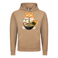 Vintage Coffee shiba inu dog ramen Vintage Hoodie - artisFamous