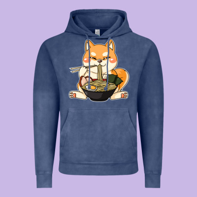 Shiba Inu Dog Ramen Vintage Hoodie Designed By Artisfamous