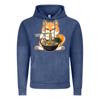 Vintage Denim shiba inu dog ramen Vintage Hoodie - artisFamous