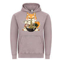 Vintage Zinc shiba inu dog ramen Vintage Hoodie - artisFamous