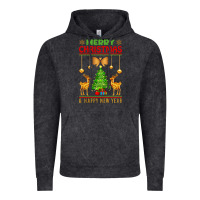Vintage Black merry christmas Vintage Hoodie - artisFamous