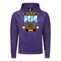 Cloud Purple school bus costume cool halloween Vintage Hoodie - artisFamous