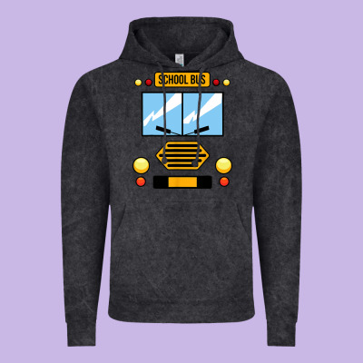 School Bus Costume Cool Halloween Vintage Hoodie Designed By Artisfamous