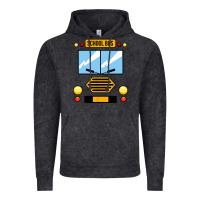 Vintage Black school bus costume cool halloween Vintage Hoodie - artisFamous
