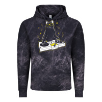 Cloud Black cat dj Vintage Hoodie - artisFamous