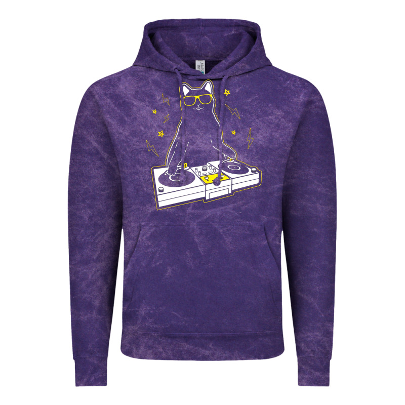 Cat Dj Vintage Hoodie by artisFamous | Teevron