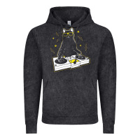 Vintage Black cat dj Vintage Hoodie - artisFamous