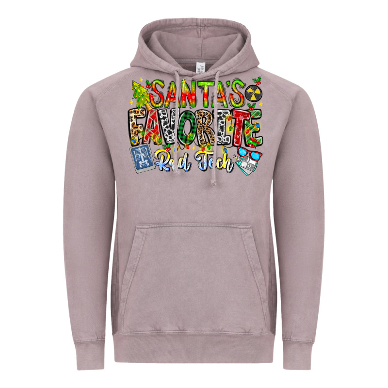Santa's Favorite Rad Tech Vintage Hoodie by CowhideDigitalArt | Teevron