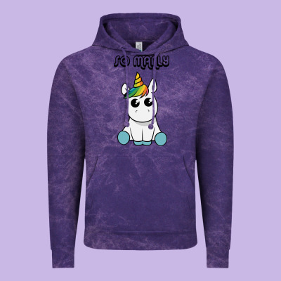 So Manly Funny Unicorn Vintage Hoodie Designed By Artisfamous