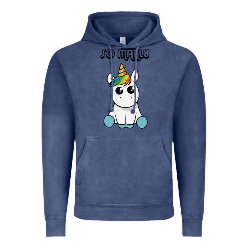So Manly Funny Unicorn Vintage Hoodie by artisFamous | Teevron