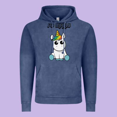 So Manly Funny Unicorn Vintage Hoodie Designed By Artisfamous