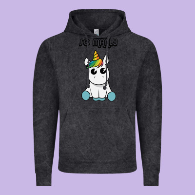 So Manly Funny Unicorn Vintage Hoodie Designed By Artisfamous