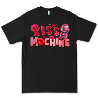 Black Kiss machine Valentine's Day Premium Tee - FaDigitalArtStudio