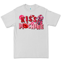 Dove Grey Kiss machine Valentine's Day Premium Tee - FaDigitalArtStudio