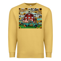 Antique Gold farm animals red barn tumbler 20oz Premium Sweatshirt - Jasminsmagicworld
