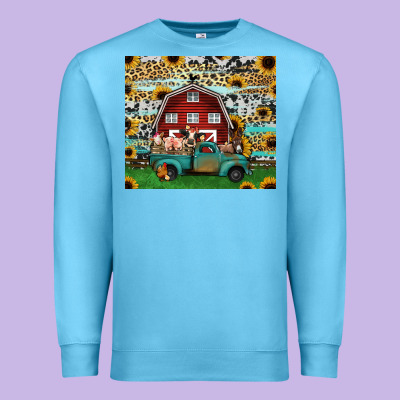 Farm Animals Red Barn Tumbler 20oz Premium Sweatshirt Designed By Jasminsmagicworld