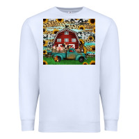 White farm animals red barn tumbler 20oz Premium Sweatshirt - Jasminsmagicworld