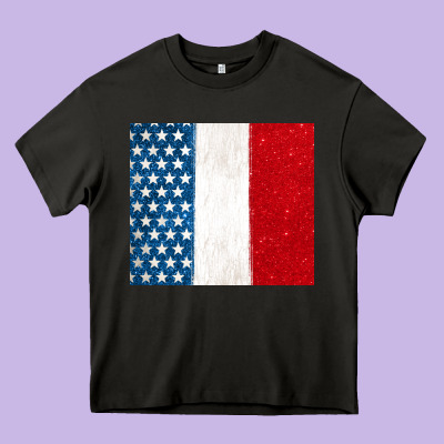 Custom Text American Flag(used Font 'doctrin Heavy Core Tee Designed By Jasminsmagicworld