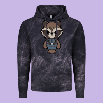 Rocket Racoon Chibi Vintage Hoodie Designed By Artisfamous