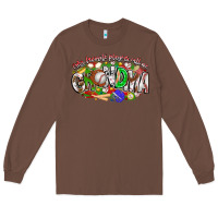 Chestnut my favorite platers call me grandma baseball Long Sleeve Tee - CowhideDigitalArt