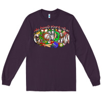 Plum my favorite platers call me grandma baseball Long Sleeve Tee - CowhideDigitalArt
