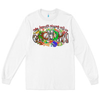 White my favorite platers call me grandma baseball Long Sleeve Tee - CowhideDigitalArt