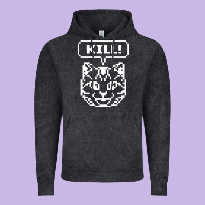 Kill No More Heroes Cat Vintage Hoodie Designed By Artisfamous