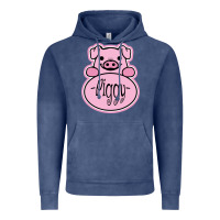 Vintage Denim pig piggy costume Vintage Hoodie - artisFamous