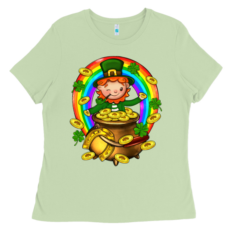 Dwarf Cauldron St. Patricks Ladies Tee by BundleAndBundleShop | Teevron