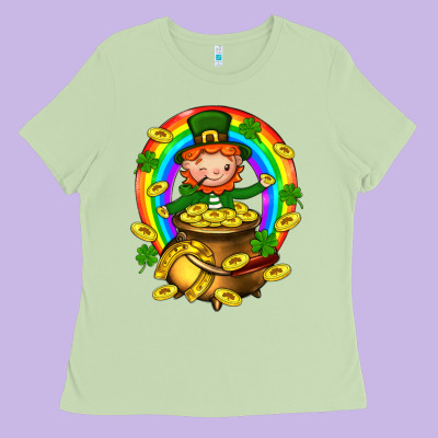Dwarf Cauldron St. Patricks Ladies Tee Designed By Bundleandbundleshop