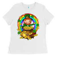 White Dwarf Cauldron St. Patricks Ladies Tee - BundleAndBundleShop